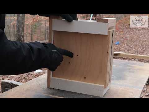 Testing Penetration With 30 Layers of Wood: 9mm vs. .357 Sig vs. .45ACP