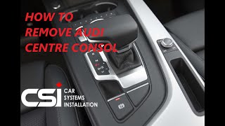 2016 and up AUDI A4, S4 Removing the MMI controls / center console tri