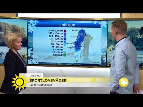 Så blir ditt sportlovsväder: "Det är bra fart på vintern" - Nyhetsmorgon (TV4)