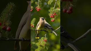 Cedar Waxwing Nature&#39;s Feathered Jewel! 🐦✨