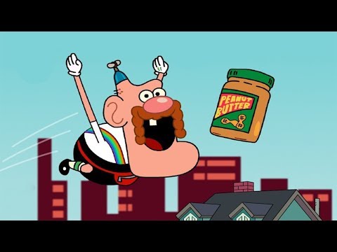 Uncle Grandpa - Peanut Butter Flutter [Cartoon Network Games] Video