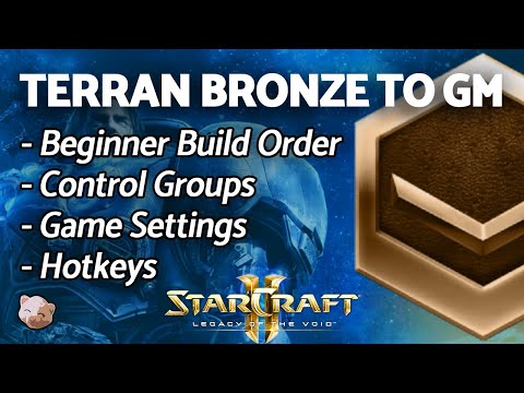 StarCraft 2 - BEGINNER Terran Build Order | Bronze to GM Series Part 1 (B2GM)