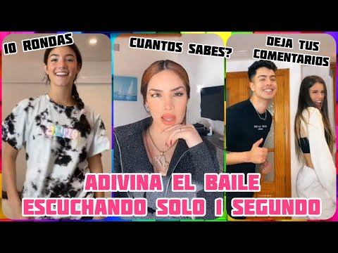 ADIVINA EL BAILE ESCUCHANDO SOLO 1 SEGUNDO DEL AUDIO 🥰 CHALLENGE ❤️