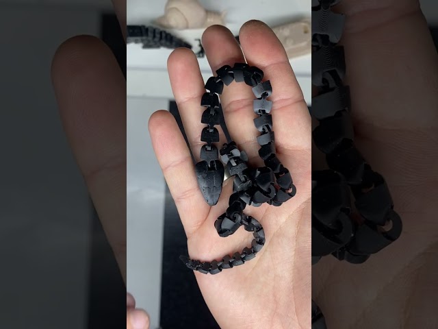 Vídeo relacionado con Juguete De Serpiente Articulado: Modelo De Serpiente Flexible Impreso En 3D, Figura Coleccionable De Escritorio Realista, De Animal Móvil | Regalo Creativo Para Niñas, Niños Y Adultos, Exhibici
