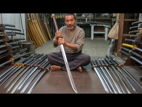 Forging a PERFECT Japanese Samurai KATANA from a Giant BEARING | Recycle Old Bearings into Blades