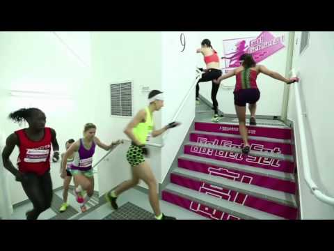 Extreme skyscraper stair race!