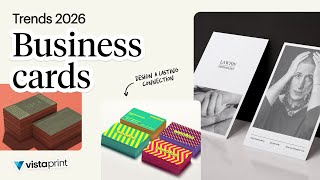 Vistaprint 8 eye-catching business card trends for 2026