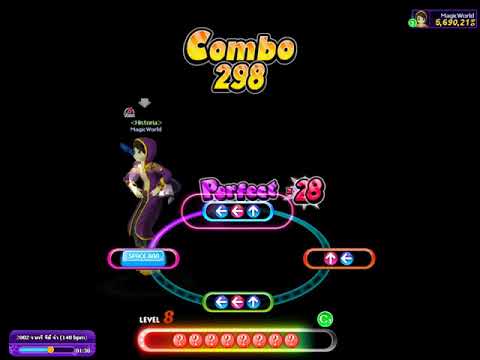 [ Audition PVS ] Beat Rush Full perfect HARD D-4 - 2002  140 BPM