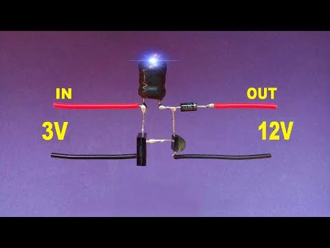 Diy 3 Volt To 12 Volt Boost Converter..Voltage Booster Circuit..Simple Boost Converter..[Hindi] Video