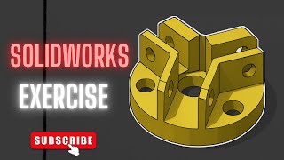 Download the video "SolidWorks exercise basic modeling fully explained l SolidWorks tutorial"