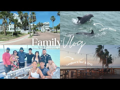 Family Beach Day - south padre island, dolphin watch, longboard bar & grill ♡