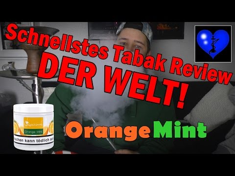 Schnellstes Review der WELT | Dschinni Orange Mint - neuer Weltrekord #TabakReview