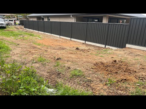How To Properly Install A GOODNEIGHBOUR COLORBOND FENCE With A Underneath Fence Plinth