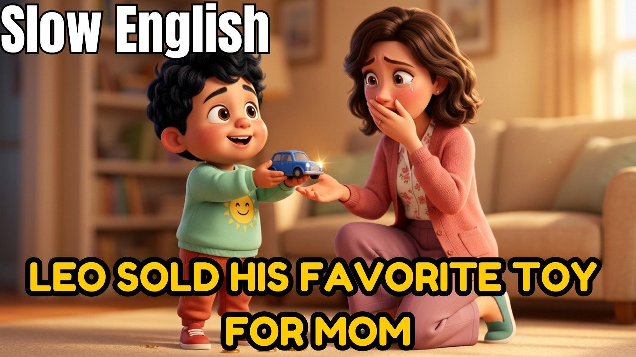 Leo Sold His Favorite Toy for Mom | Slow English for Beginners (A1–A2) ✔