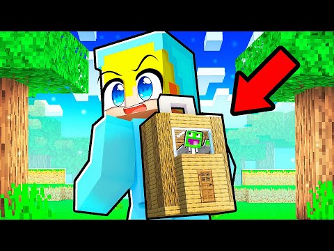 MIESZKAM W PLECAKU MOJEGO PRZYJACIELA DOPÓKI NIE ZAUWAŻY w Minecraft!
