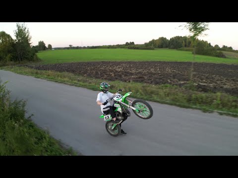 BIKELIFE POLAND | KX85 | WHEELIE PRACTICE | DRONE SHOTS