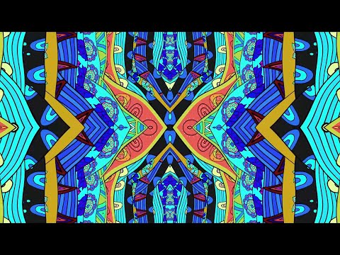 1 Hour Visual In Full HD / nr.295 / Ethnic Trippy Cartoon Music VJ Loop