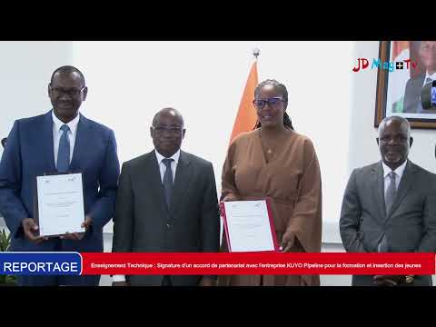 Enseignement Technique : Signature d’un accord de partenariat avec l’entreprise KUYO Pipeline