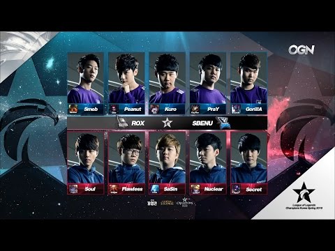 ROX vs SSB Game 1 Highlights - ROX TIGERS vs SBENU SONICBOOM - LCK Week 7 - SPRING 2016