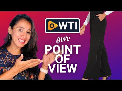 Women's Wide Leg High Waist Wide Leg Pants Loose Fit Back Elastic Waist Pleated Front Trousers for Work Casual Black X-Small Black - WTI product video review