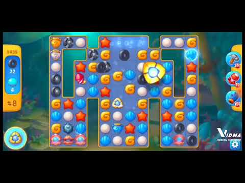 Fishdom. 9435 level no boosters and diamonds. 18 moves