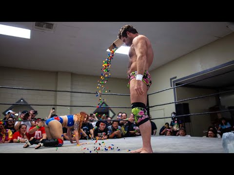Addy Star vs. Joey Ryan | EXTREME Intergender Barefoot LEGO Match | Bar Wrestling