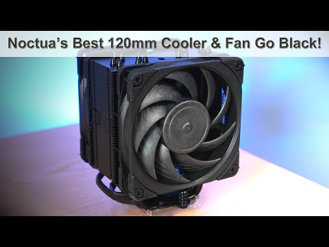 Noctua U12A chromax.juodas procesoriaus aušintuvas – 120mm video