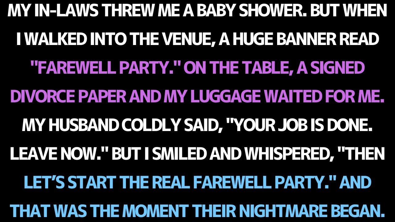 My in-laws threw me a baby shower… but it was actually my farewell party.