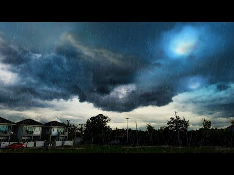 Rain + Deep Thunder Nature Sounds | Relax, Study, Sleep | White Noise 10 Hours