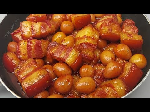 THỊT KHO TRỨNG CÚT dẻo ngon thấm vị đơn giản dễ làm