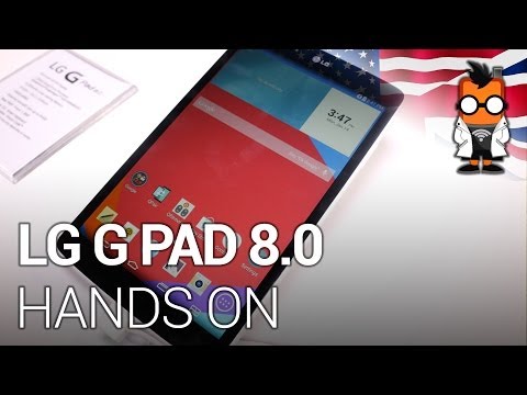 LG G Pad 8.0 hands on - ENGLISH