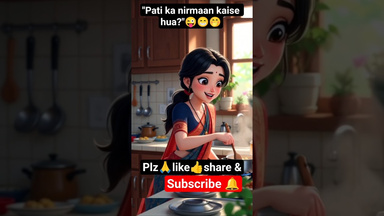 Pati ka nirmaan kaise hua?😁🤪#shorts#viralshort#viralvideo #husbandwife#trending#funny #comedy#meme