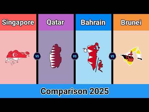 Singapore vs Qatar vs Bahrain Vs Brunei | Comparison 2025