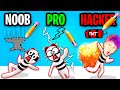 NOOB vs PRO vs HACKER In DRAW HERO 3D!? (ALL LEVELS!)