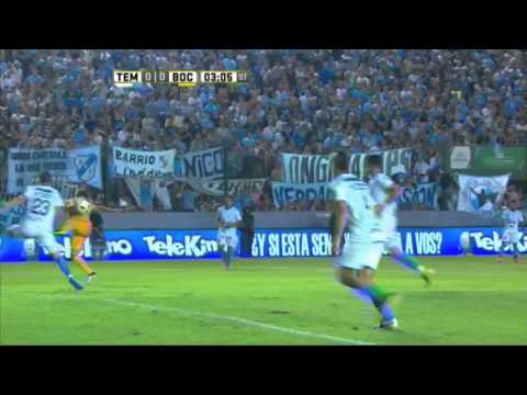Lo tuvieron Lodeiro y Meli. Temperley 0 - Boca 0. Fecha 1. Primera División 2016.