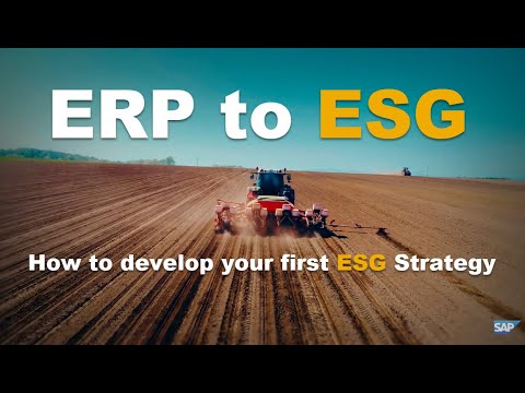 ERP to ESG: How to develop your first ESG Strategy | SAP Cares