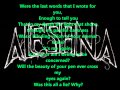 Alesana - Last Three Letters Lyrics!!!