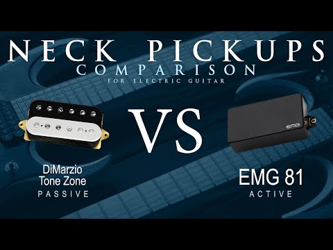DiMarzio TONE ZONE vs EMG 81 - Neck Guitar Pickup Comparison Tone Demo