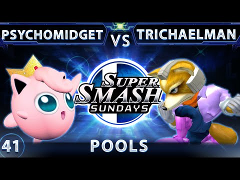 SSS 41 - PsychoMidget (Jigglypuff) Vs. Trichael Man (Fox) SSBM Pools - Smash Melee