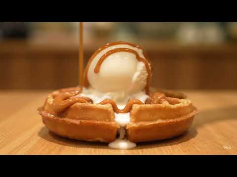 "A Sweet Escape: The Magic of Waffles and Ice Cream"