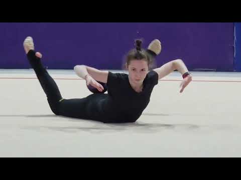 Uzbekistan RG team at training camp (Takhmina Ikromova, Anastasia Sarantseva, group spoilers)