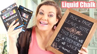 LIQUID CHALK LETTERING like a PRO! Versachalk Review + BACK TO SCHOOL GIVEAWAY