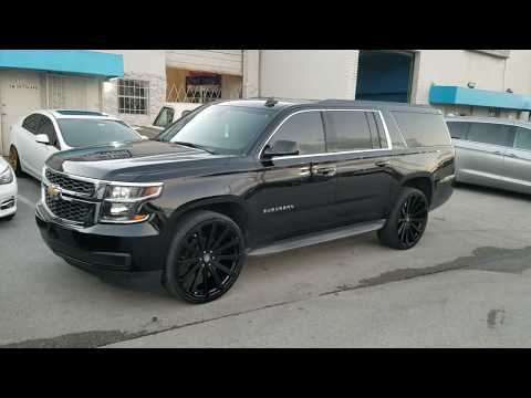 26 Inch Velocity VW12 Black Wheels Chevy Suburban Rims DUBSandTIRES.com