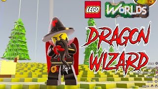 LEGO Worlds Dragon Wizard Free Roam Gameplay (With All SEVEN Dragons!)