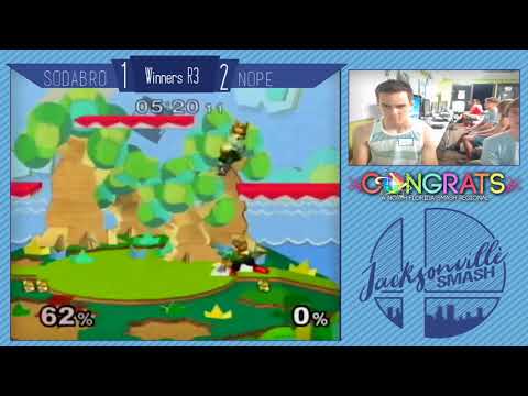 Jax Smash Weekly 5/25/17 - Sodabro(Falco/Fox) Vs nope(Fox) - Melee Winners Finals
