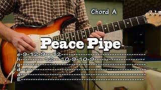 Peace Pipe - guitar Tab and Chords, como tocar, lesson,  レッスン
