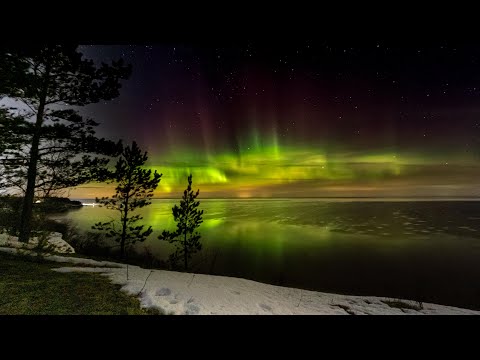 Северное сияние, Эстония. Virmalised Eesti. Aurora borealis. 2022