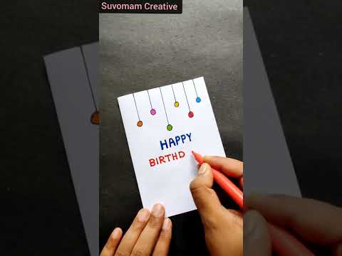 Birthday card idea |Birthday card easy | Special Birthday gift | #gift #card #youtubeshorts| #Shorts