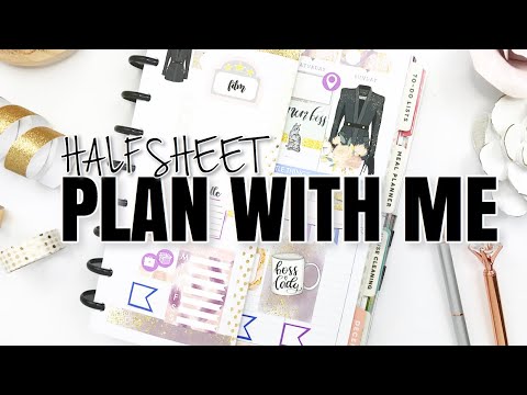 Half Sheet Plan With Me | At Home With Quita