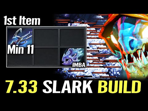 How to 100% Delete Your Enemy in 7.33 Dota 2 - Slark 1st Item Harpoon + Moon Shard